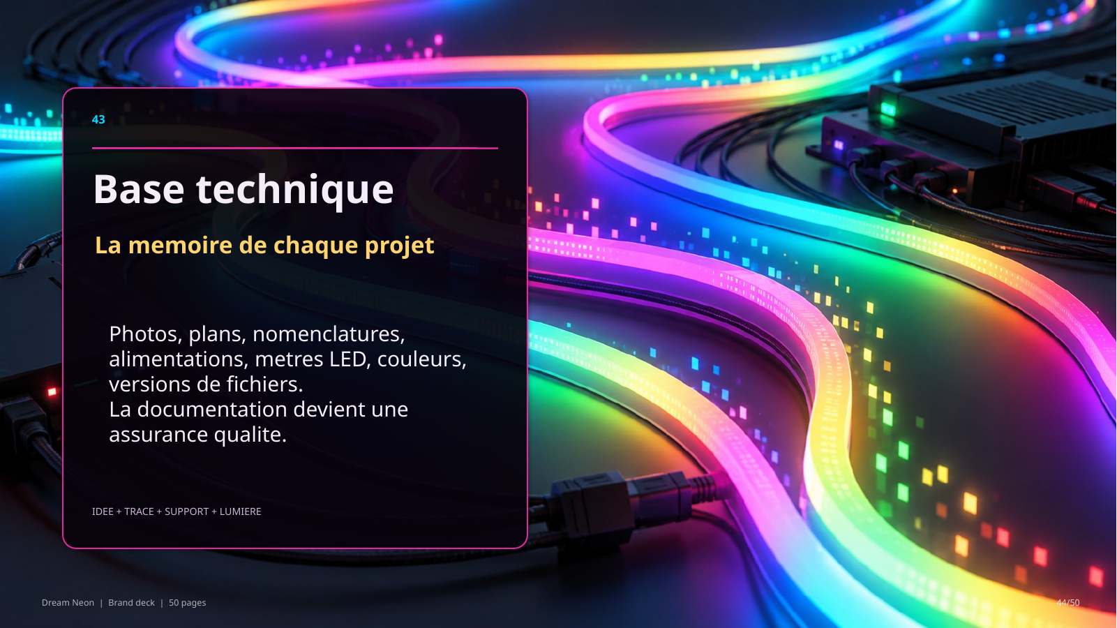 Slide Base technique Dream Néon